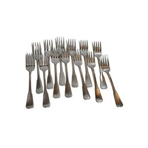 4 SSS Oneida Colonial Boston/Minute Man Stainless Flatware Salad forks